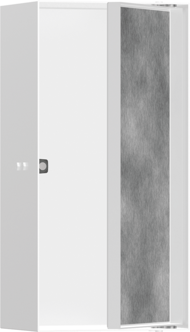 Hansgrohe XtraStoris Rock Wall Niche With Tileable Door 300/150/100 - Matt White - 56082700 - TAP 'N' SHOWER