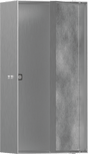 Hansgrohe XtraStoris Rock Wall Niche With Tileable Door 300/150/100 - Brushed Stainless Steel - 56082800 - TAP 'N' SHOWER