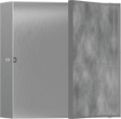Hansgrohe XtraStoris Rock Wall Niche With Tileable Door 300/300/100 - Brushed Stainless Steel - 56085800 - TAP 'N' SHOWER