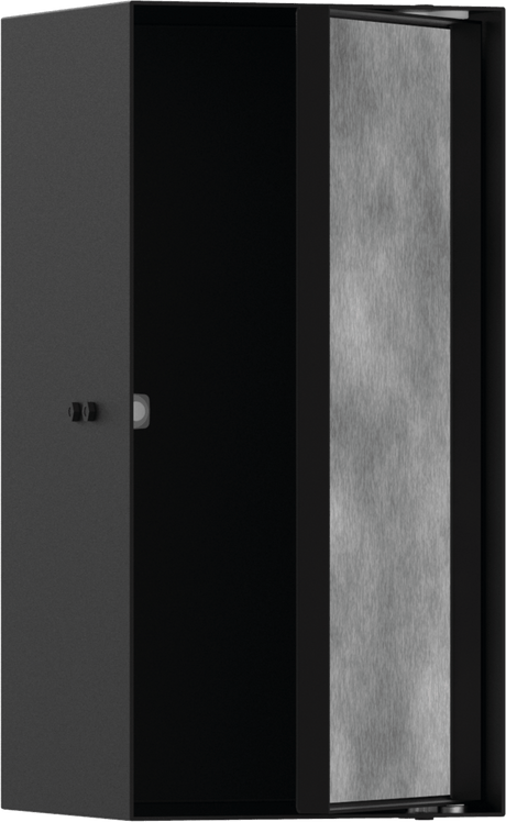 Hansgrohe XtraStoris Rock Wall Niche With Tileable Door 300/150/140 - Matt Black - 56088670 - TAP 'N' SHOWER