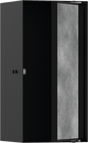 Hansgrohe XtraStoris Rock Wall Niche With Tileable Door 300/150/140 - Matt Black - 56088670 - TAP 'N' SHOWER