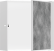 Hansgrohe XtraStoris Rock Wall Niche With Tileable Door 300/300/140 - Matt White - 56091700 - TAP 'N' SHOWER