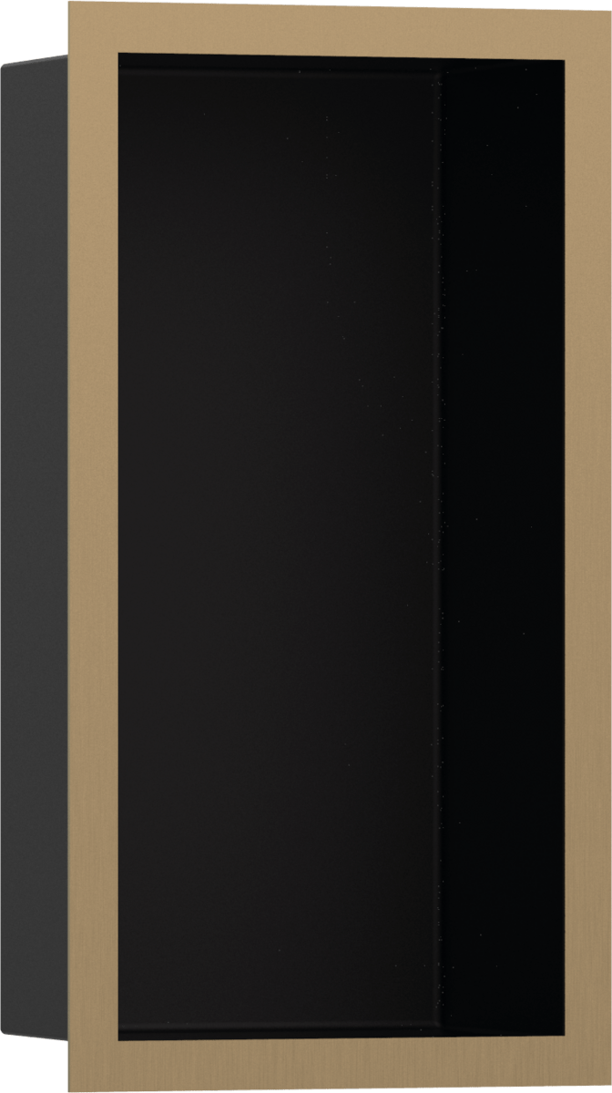 Hansgrohe XtraStoris Individual Wall Niche Matt Black With Design Frame 300x150x100 - Brushed Bronze - 56095140 - TAP 'N' SHOWER