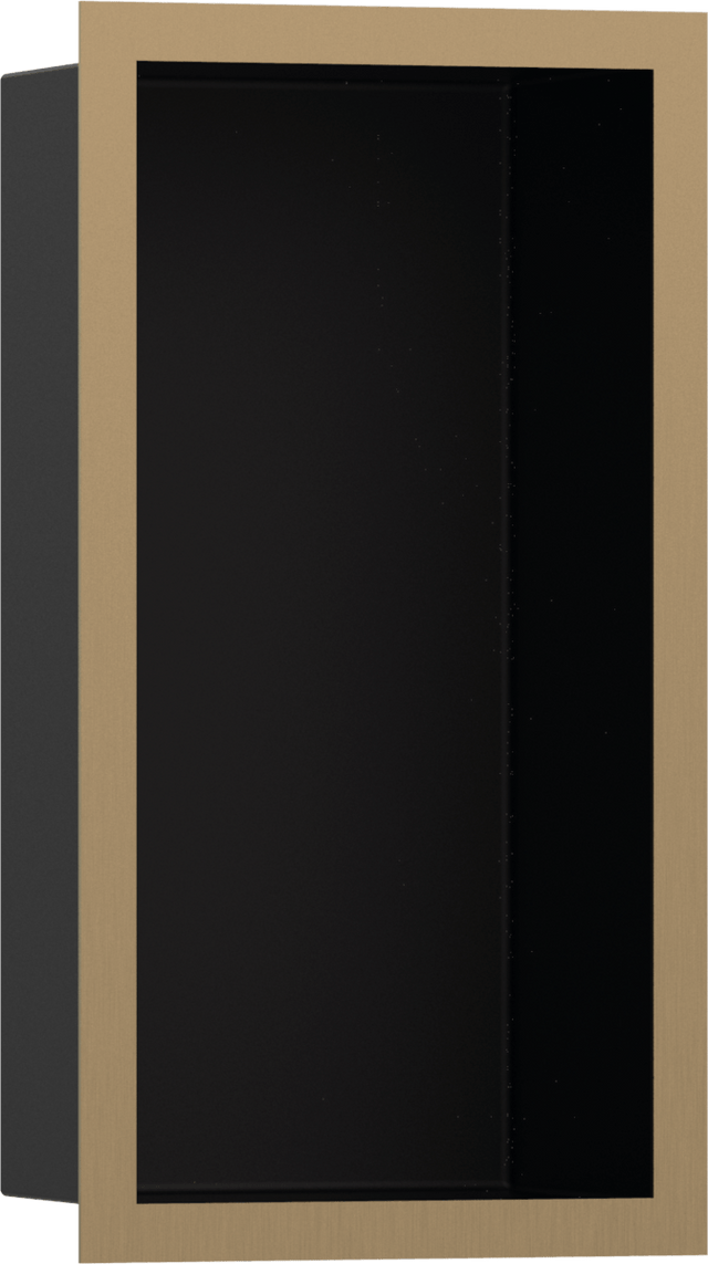 Hansgrohe XtraStoris Individual Wall Niche Matt Black With Design Frame 300x150x100 - Brushed Bronze - 56095140 - TAP 'N' SHOWER