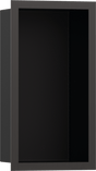 Hansgrohe XtraStoris Individual Wall Niche Matt Black With Design Frame 300x150x100 - Brushed Black Chrome - 56095340 - TAP 'N' SHOWER