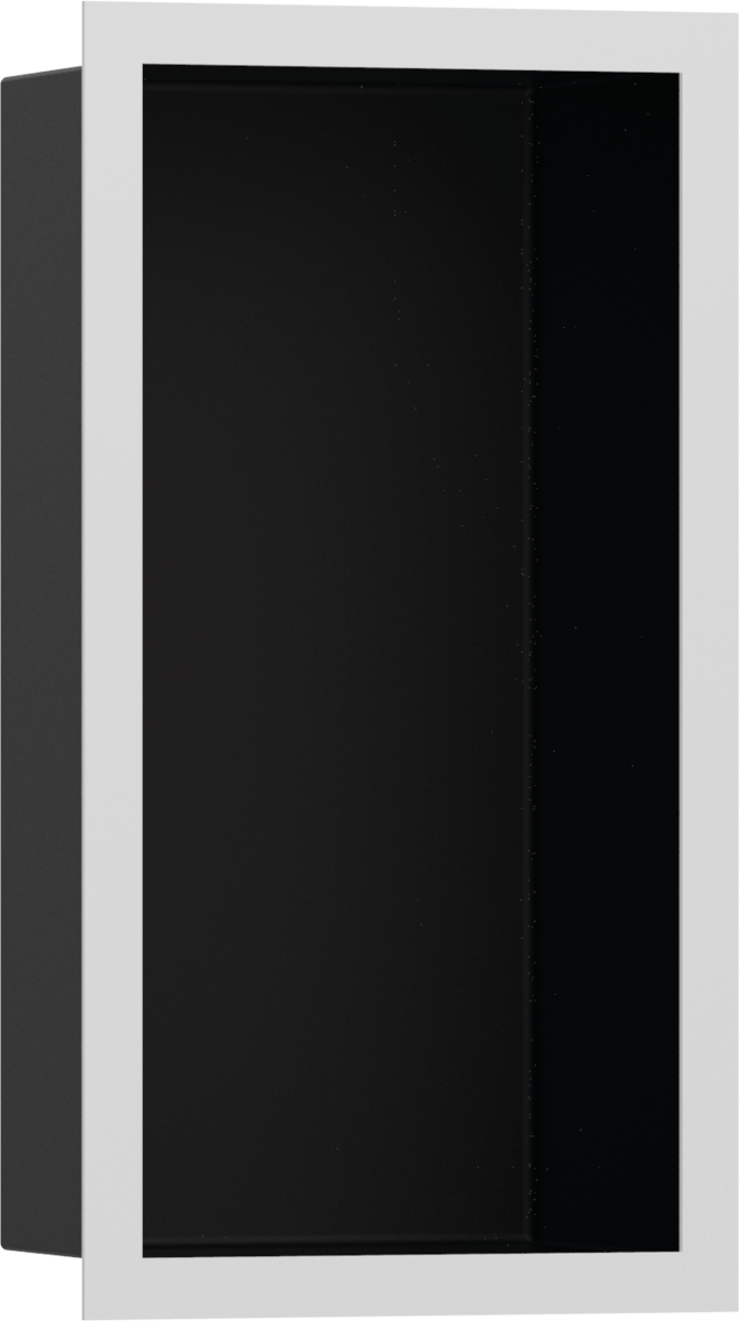 Hansgrohe XtraStoris Individual Wall Niche Matt Black With Design Frame 300x150x100 - Matt White - 56095700 - TAP 'N' SHOWER