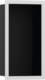 Hansgrohe XtraStoris Individual Wall Niche Matt Black With Design Frame 300x150x100 - Matt White - 56095700 - TAP 'N' SHOWER