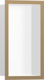 Hansgrohe XtraStoris Individual Wall Niche Matt White With Design Frame 300x150x100 - Brushed Bronze - 56096140 - TAP 'N' SHOWER