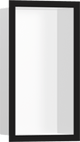 Hansgrohe XtraStoris Individual Wall Niche Matt White With Design Frame 300x150x100 - Matt Black - 56096670 - TAP 'N' SHOWER
