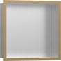 Hansgrohe XtraStoris Individual Wall Niche Brushed Stainless Steel With Design Frame 300/300/100 - Brushed Bronze - 56097140 - TAP 'N' SHOWER
