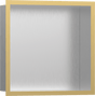 Hansgrohe XtraStoris Individual Wall Niche Brushed Stainless Steel With Design Frame 300/300/100 - Polished Gold Optic - 56097990 - TAP 'N' SHOWER