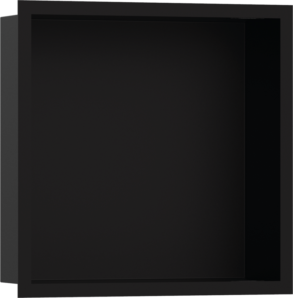 Hansgrohe XtraStoris Individual Wall Niche Matt Black With Design Frame 300/300/100 - Matt Black - 56098670 - TAP 'N' SHOWER