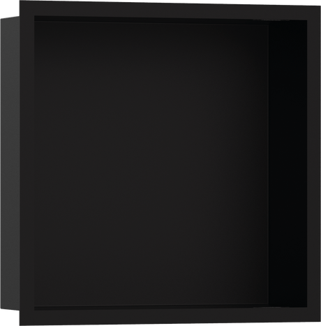 Hansgrohe XtraStoris Individual Wall Niche Matt Black With Design Frame 300/300/100 - Matt Black - 56098670 - TAP 'N' SHOWER