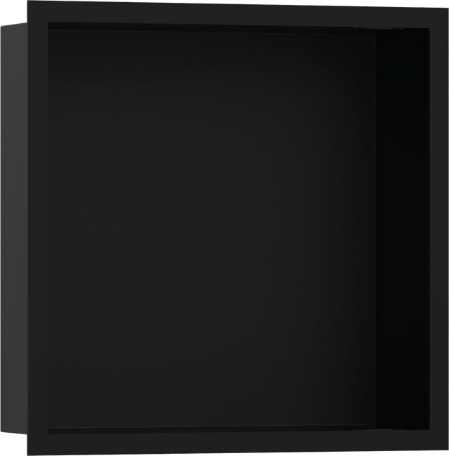 Hansgrohe XtraStoris Individual Wall Niche Matt Black With Design Frame 300/300/100 - Matt Black - 56098670 - TAP 'N' SHOWER