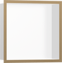 Hansgrohe XtraStoris Individual Wall Niche Matt White With Design Frame 300/300/100 - Brushed Bronze - 56099140 - TAP 'N' SHOWER