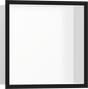 Hansgrohe XtraStoris Individual Wall Niche Matt White With Design Frame 300/300/100 - Matt Black - 56099670 - TAP 'N' SHOWER