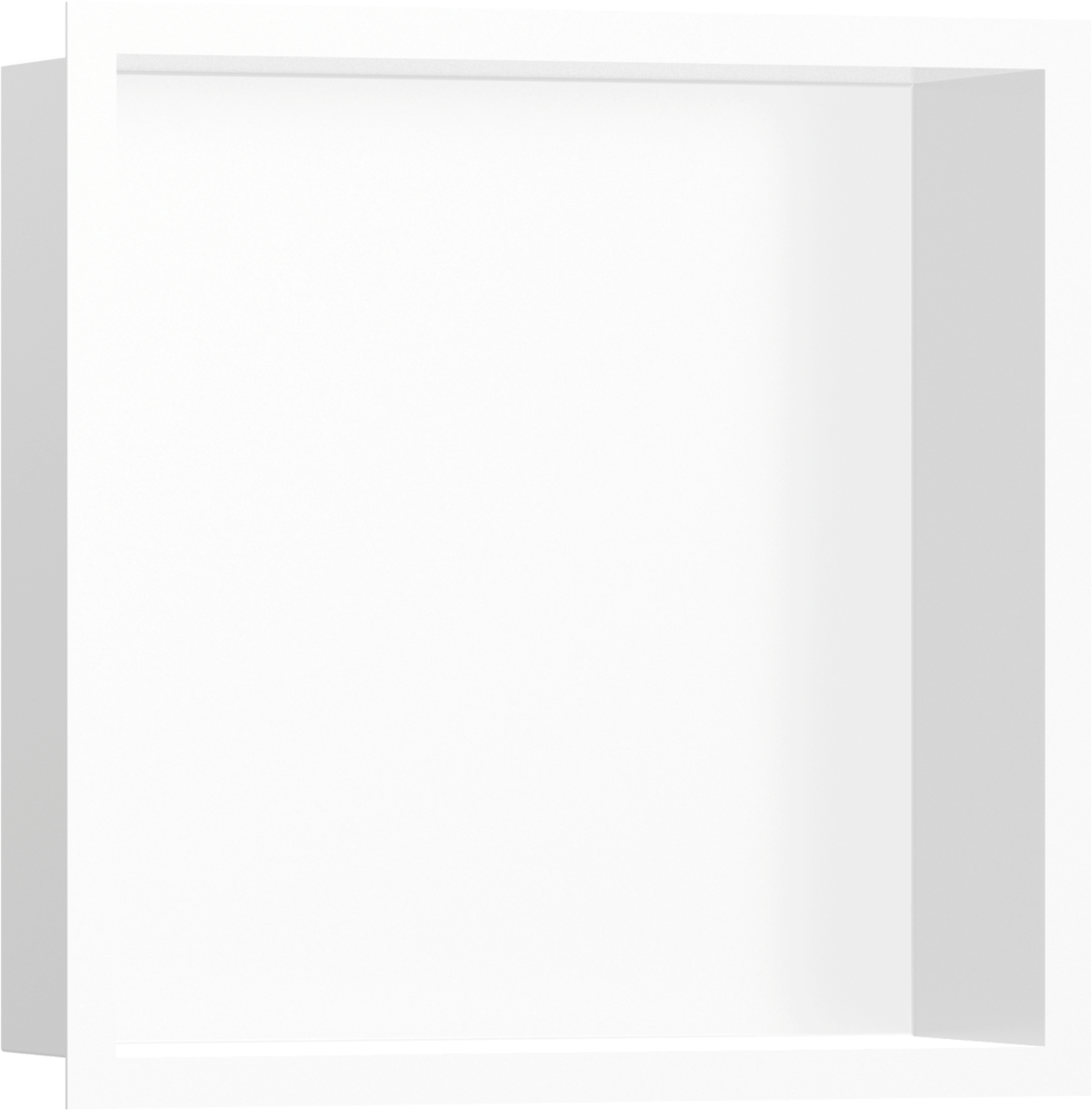 Hansgrohe XtraStoris Individual Wall Niche Matt White With Design Frame 300/300/100 - Matt White - 56099700 - TAP 'N' SHOWER