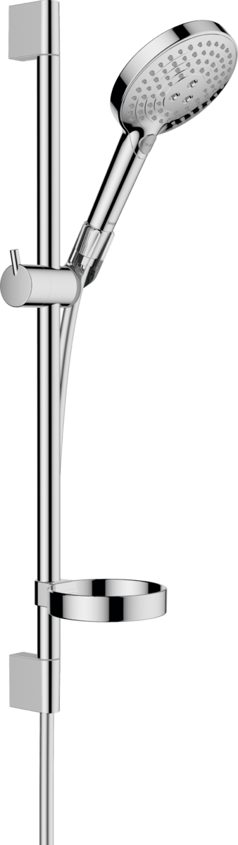 Hansgrohe Raindance Select S Shower Set 120 3jet Powderrain With Shower Bar 65 Cm And Soap Dish GP - Chrome - 27944000 - TAP 'N' SHOWER