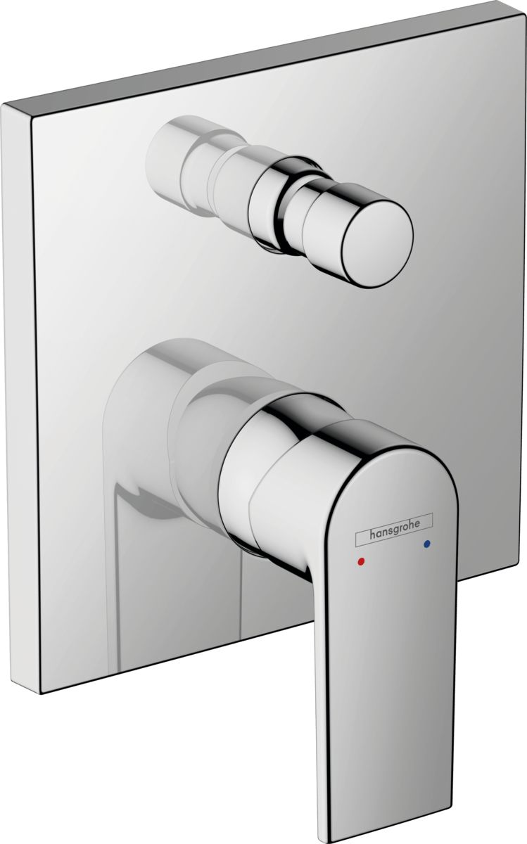 Hansgrohe Vernis Shape Single Lever Bath Mixer For Concealed Installation - Chrome - 71468000 - TAP 'N' SHOWER