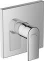 Hansgrohe Vernis Shape Single Lever Bath or Shower Mixer Trim Set For Concealed Installation - Chrome - 71668000 - TAP 'N' SHOWER