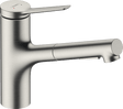 Hansgrohe Zesis M33 Single Lever Kitchen Mixer 150 Pull - out Spray 2jet Sbox Lite - Stainless Steel - 74803800 - TAP 'N' SHOWER