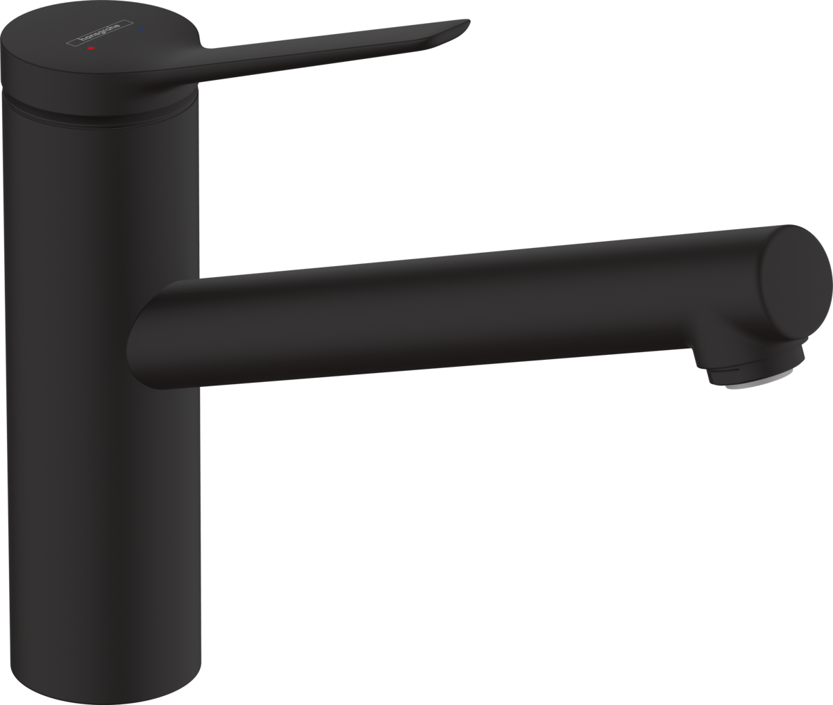Hansgrohe Zesis M33 Single Lever Kitchen Mixer 150 1jet - Matt Black - 74802670 - TAP 'N' SHOWER