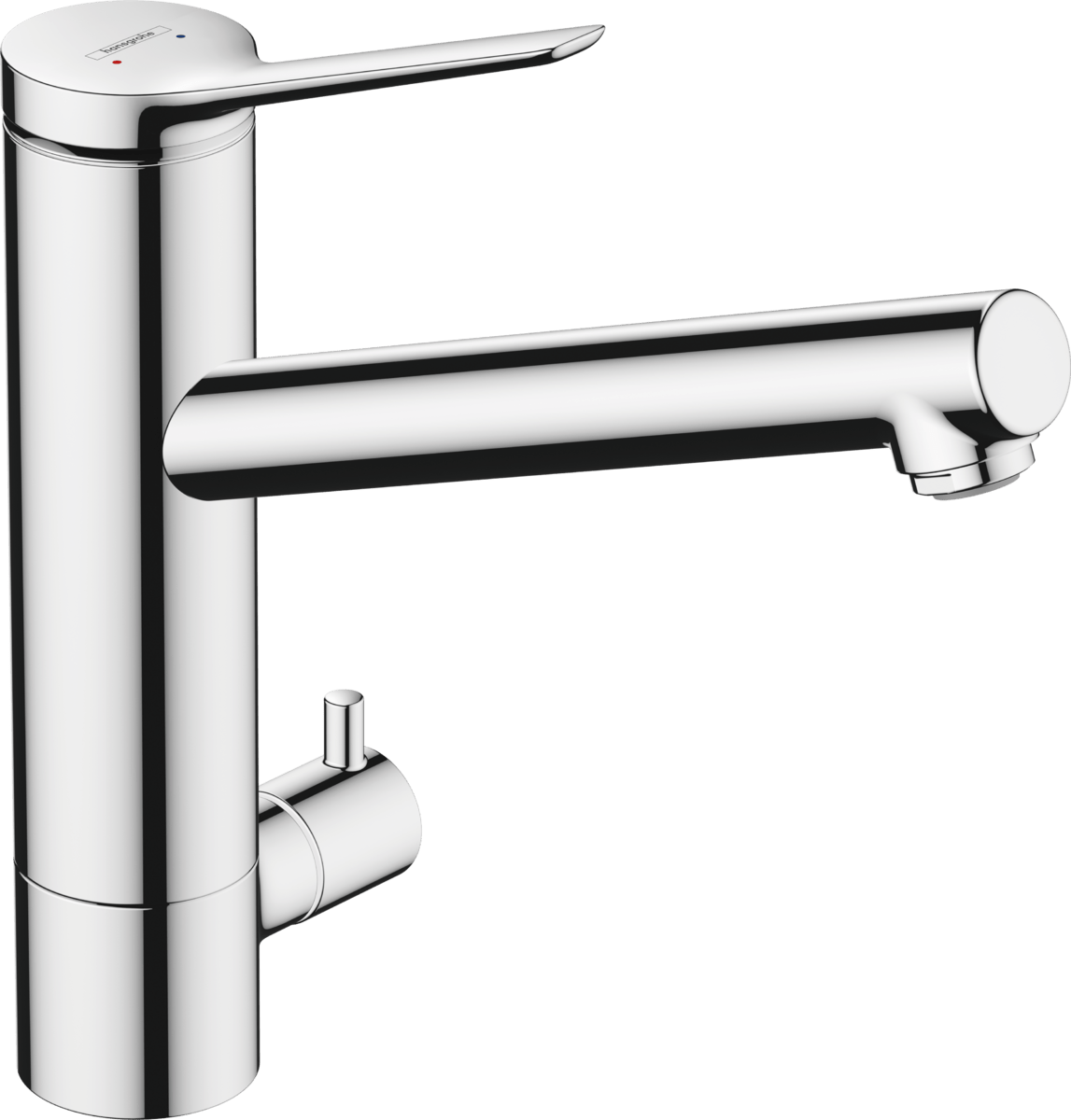 Hansgrohe Zesis M33 Single Lever Kitchen Mixer 200 Device Shut - off Valve Coolstart 1jet - Chrome - 74807000 - TAP 'N' SHOWER