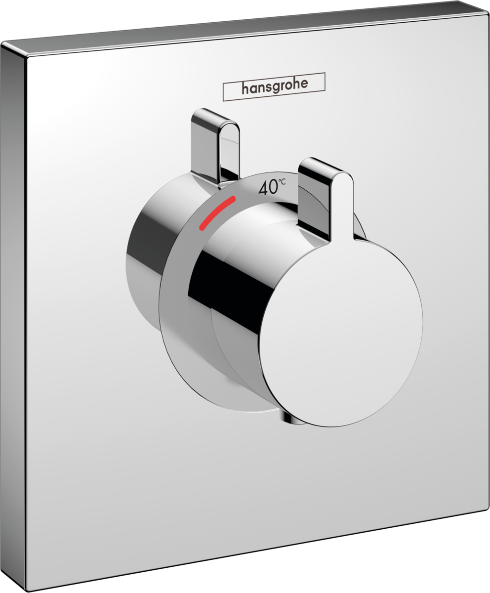 Hansgrohe ShowerSelect thermostatic mixer highflow chrome concealed installation temperature control dial