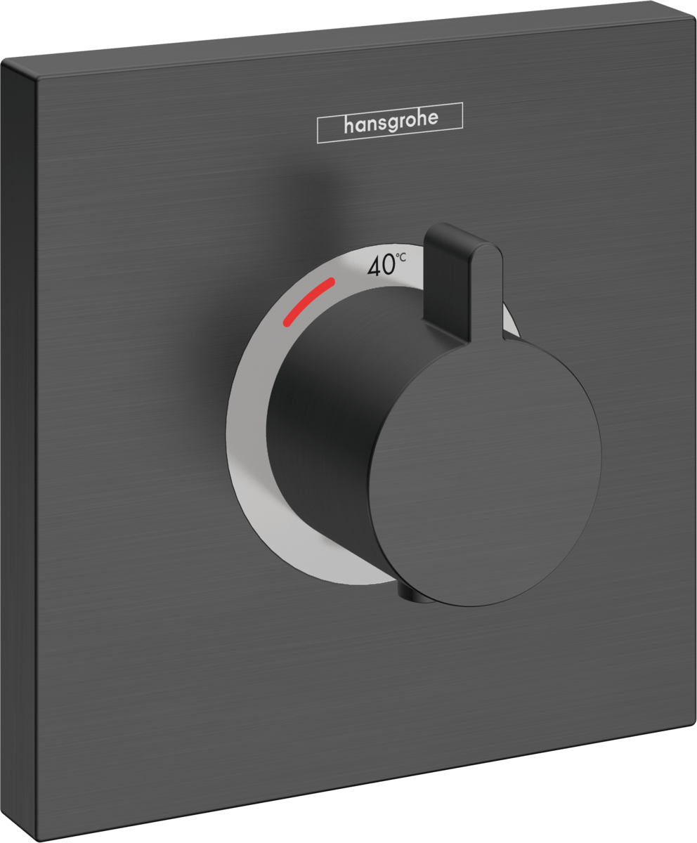 Hansgrohe ShowerSelect Thermostatic Mixer Highflow For Concealed Installation - Brushed Black Chrome - 15760340 - TAP 'N' SHOWER