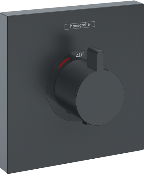 Hansgrohe ShowerSelect Thermostatic Mixer Highflow For Concealed Installation - Matt Black - 15760670 - TAP 'N' SHOWER