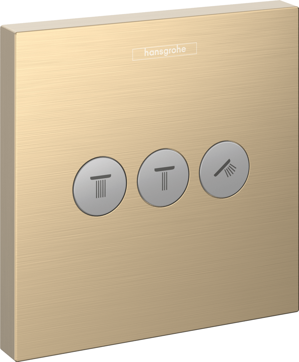 Hansgrohe ShowerSelect Valve For Concealed Installation For 3 Outlets - Brushed Bronze - 15764140 - TAP 'N' SHOWER