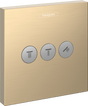 Hansgrohe ShowerSelect Valve For Concealed Installation For 3 Outlets - Brushed Bronze - 15764140 - TAP 'N' SHOWER