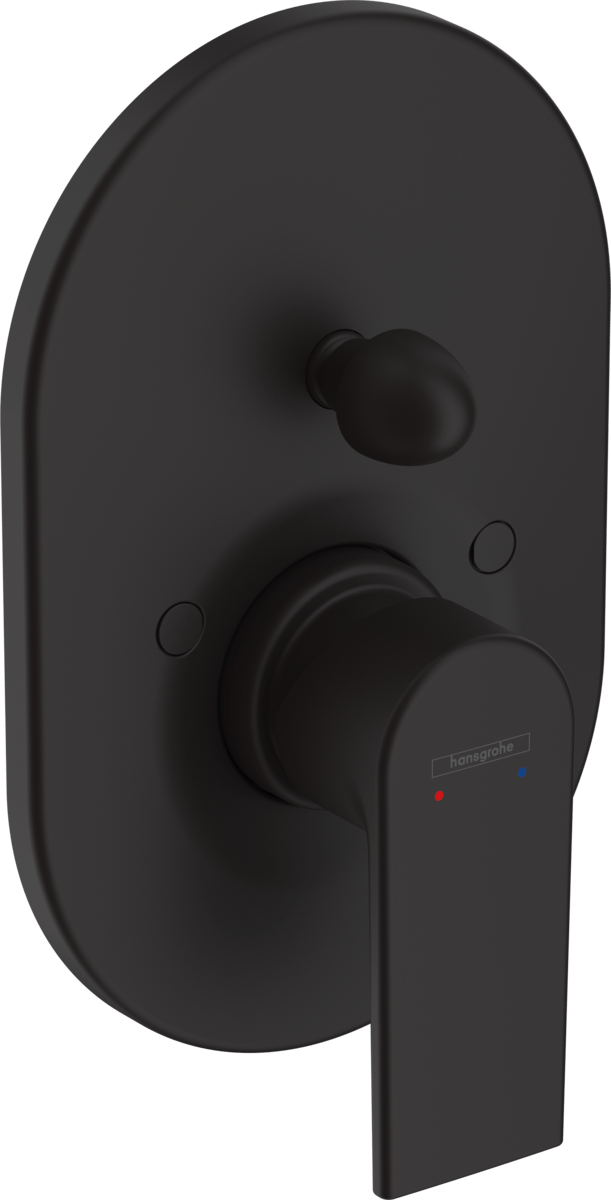 Hansgrohe Vernis Shape Single Lever Bath Mixer For Concealed Installation - Matt Black - 71458670 - TAP 'N' SHOWER