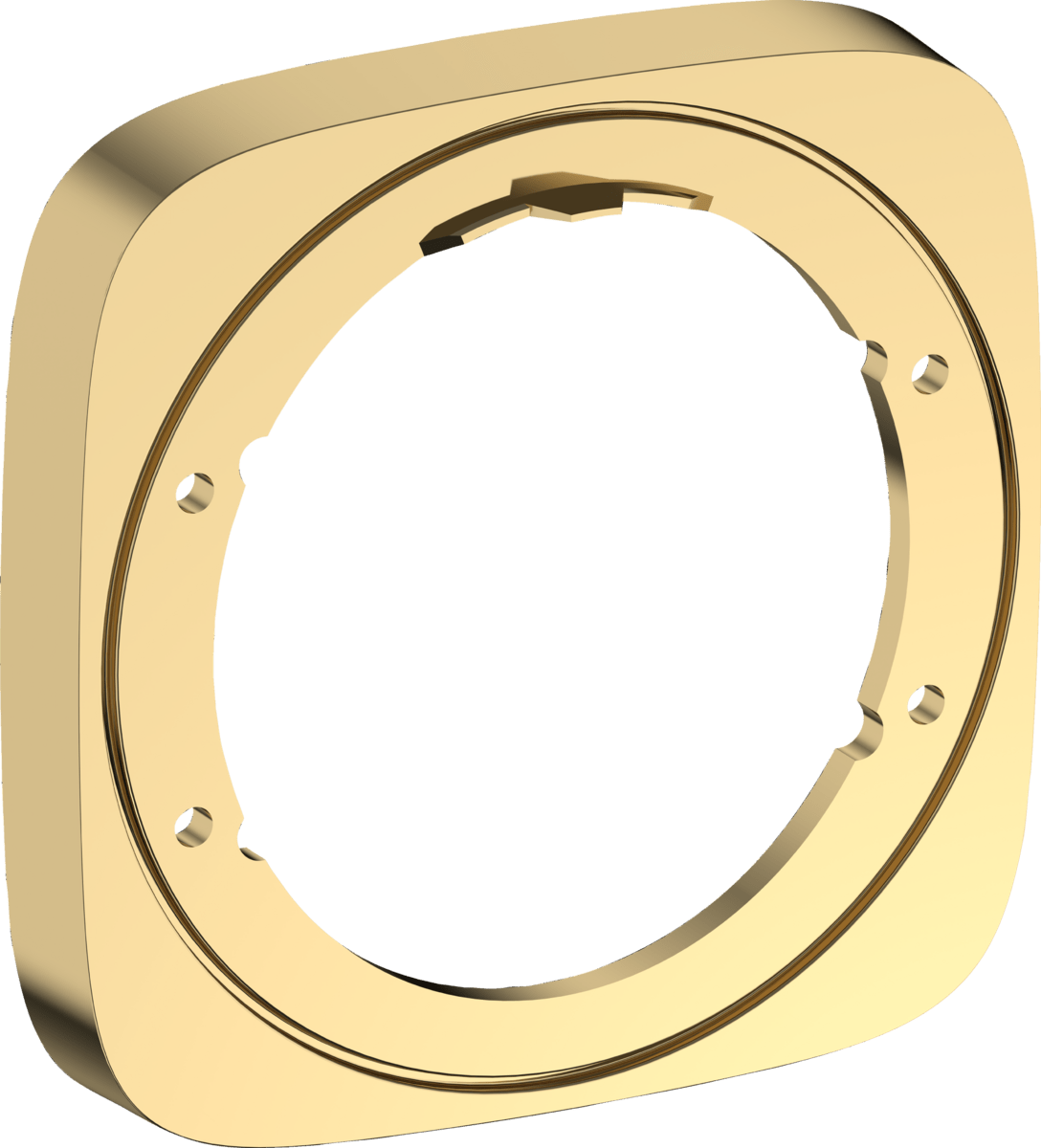 Hansgrohe Puravida Extension Element 157 X 157 mm - Polished Gold - optic - 15597990 - TAP 'N' SHOWER