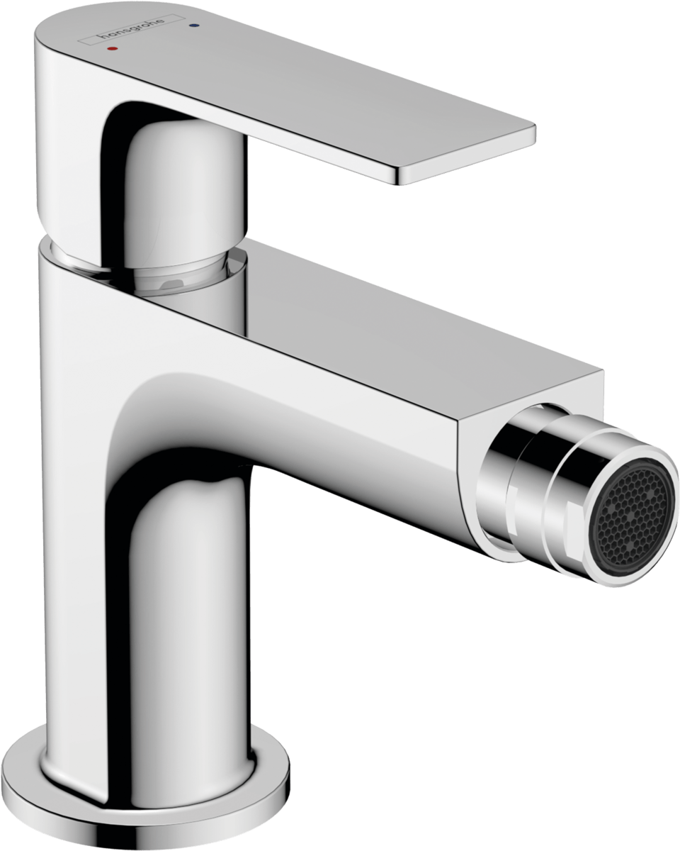 Hansgrohe Rebris E Single Lever Bidet Mixer With Metal Pop - up Waste Set - Chrome - 72213000 - TAP 'N' SHOWER