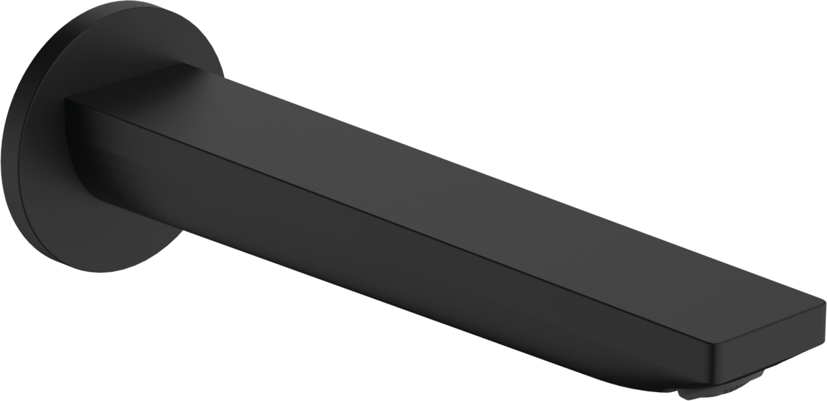 Hansgrohe Rebris E Bath Spout - Matt Black - 72431670 - TAP 'N' SHOWER