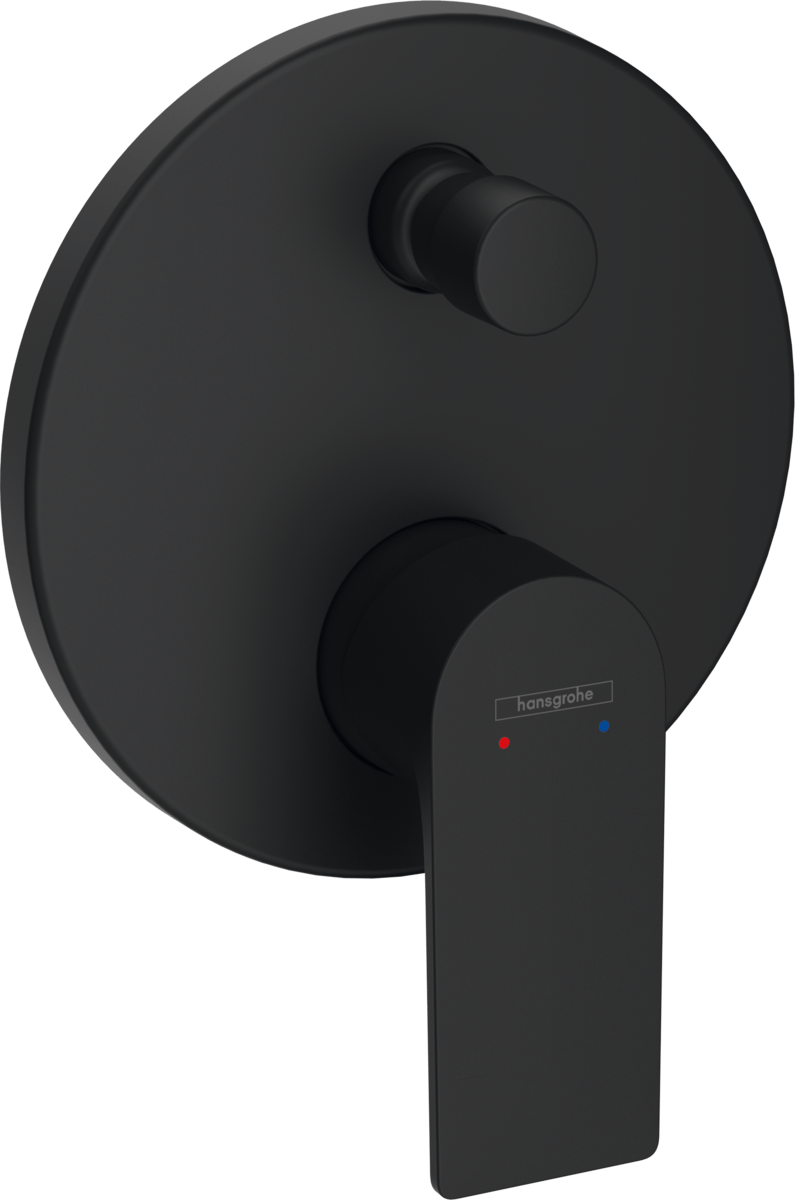 Hansgrohe Rebris E Single Lever Shower Mixer For Exposed Installation - Matt Black - 72468670 - TAP 'N' SHOWER