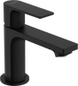 Hansgrohe Rebris E Single Lever Basin Mixer 80 Coolstart With Metal Pop - up Waste Set - Matt Black - 72585670 - TAP 'N' SHOWER