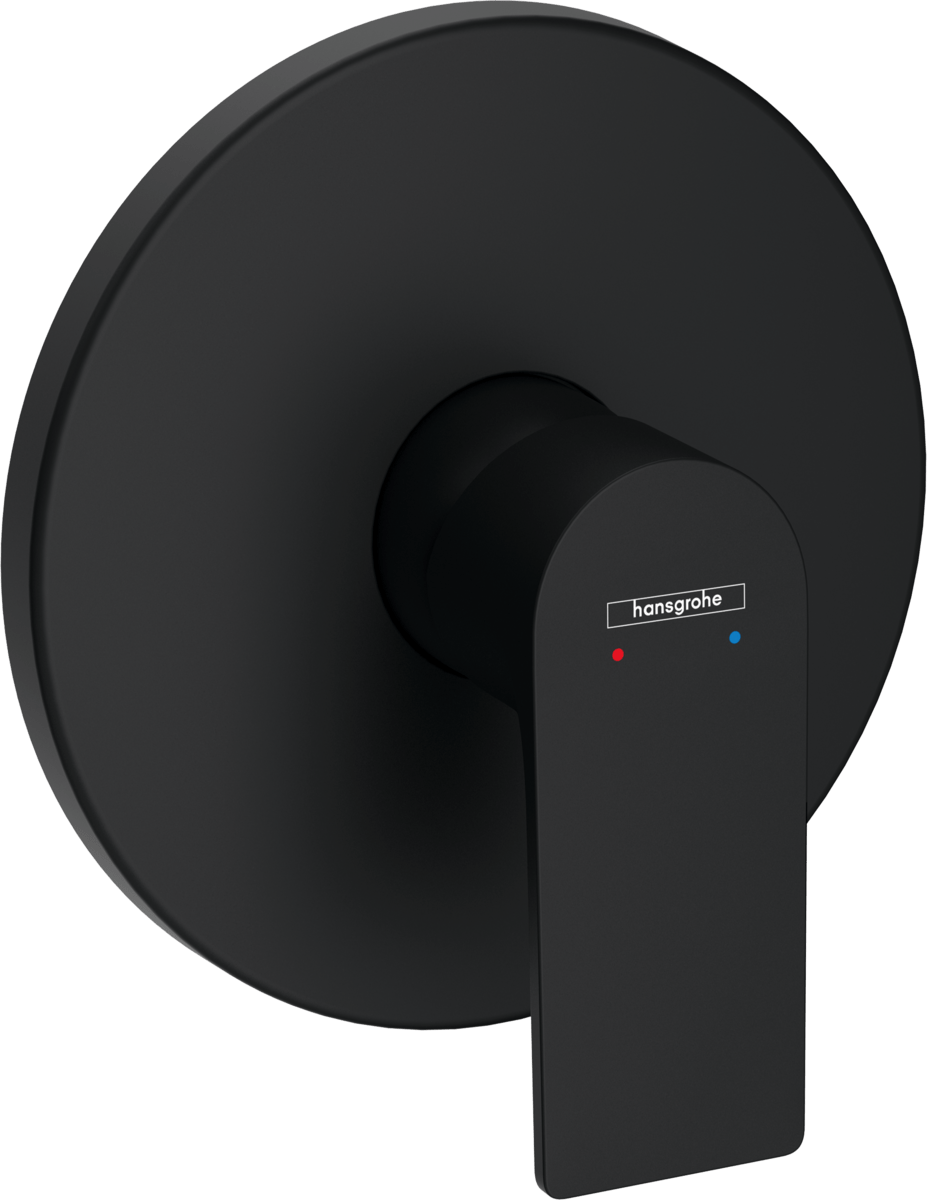 Hansgrohe Rebris E Single Lever Shower Mixer For Concealed Installation For Ibox Universal - Matt Black - 72668670 - TAP 'N' SHOWER
