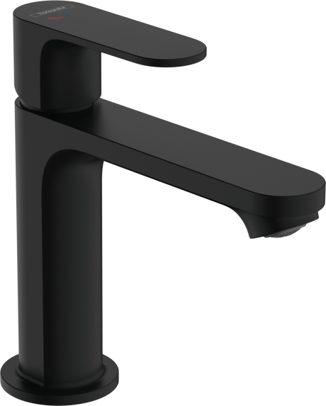 Hansgrohe Rebris S Single Lever Basin Mixer 110 Coolstart Ecosmart+ With Pop - up Waste Set - Matt Black - 72588670 - TAP 'N' SHOWER