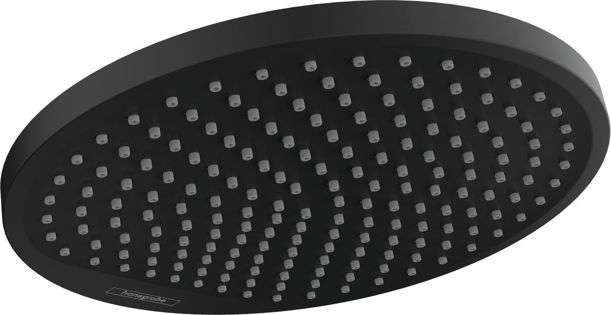 Hansgrohe Crometta S Overhead Shower 240 1jet - Matt Black - 26723670 - TAP 'N' SHOWER