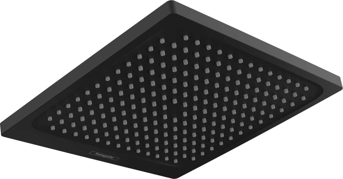 Hansgrohe Crometta E Overhead Shower 240 1jet - Matt Black - 26726670 - TAP 'N' SHOWER