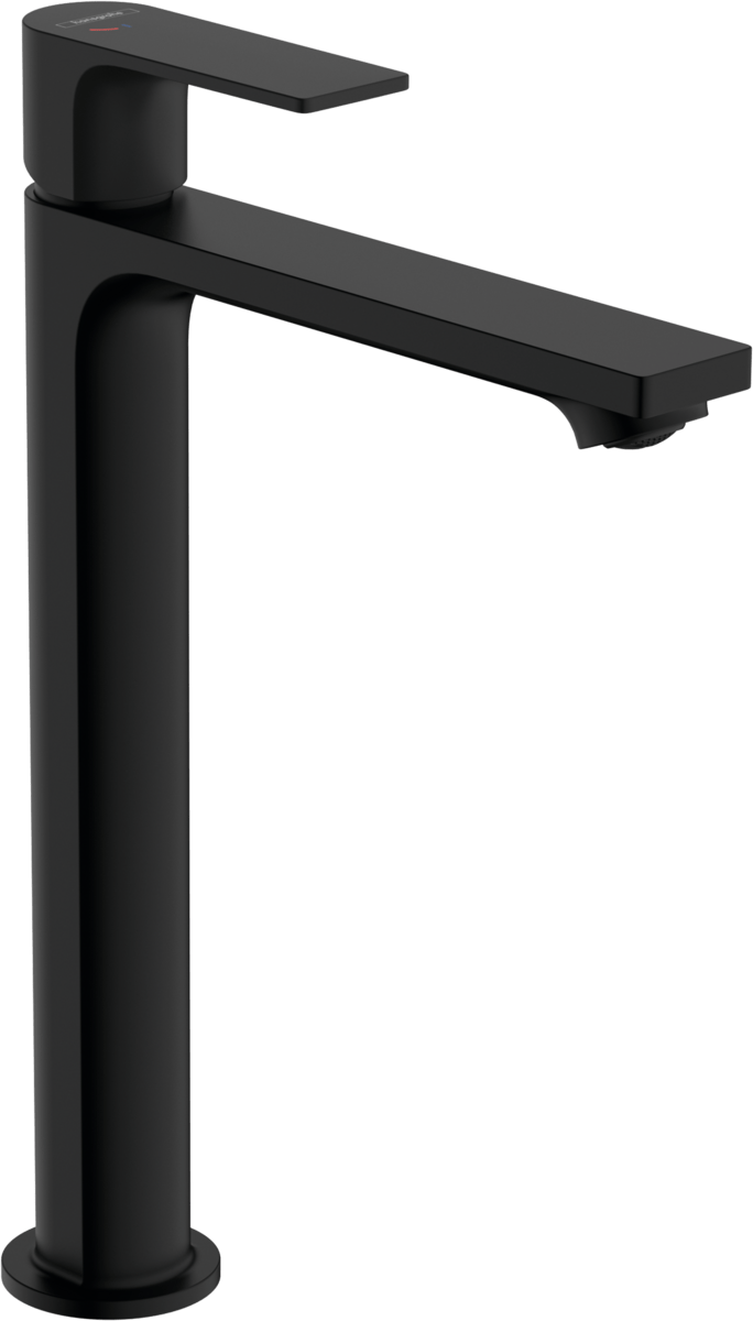 Hansgrohe Rebris E Single Lever Basin Mixer 240 Coolstart Ecosmart+ For Washbowls With Pop - up Waste Set - Matt Black - 72591670 - TAP 'N' SHOWER