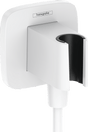 Hansgrohe FixFit Q Wall Outlet With Shower Holder - Matt White - 26887700 - TAP 'N' SHOWER