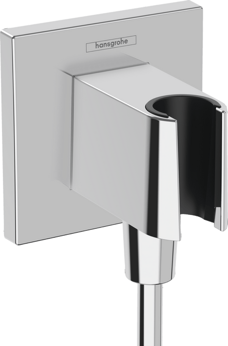 Hansgrohe FixFit E Wall Outlet With Shower Holder - Chrome - 26889000 - TAP 'N' SHOWER