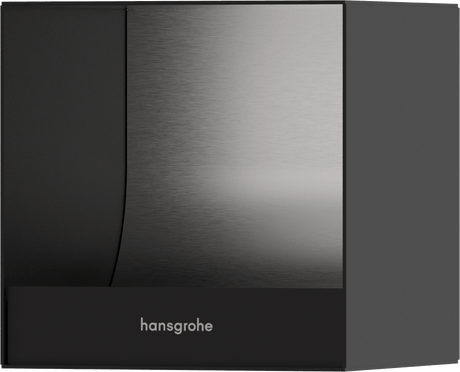 Hansgrohe Xtrastoris Original Recessed Toilet Paper Holder - Matt Black - 56065670 - TAP 'N' SHOWER