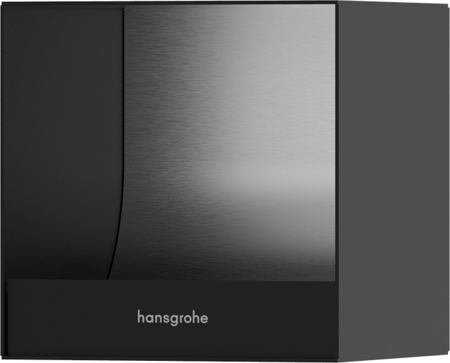 Hansgrohe Xtrastoris Original Recessed Toilet Paper Holder - Matt Black - 56065670 - TAP 'N' SHOWER