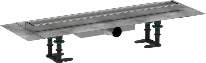 Hansgrohe RainDrain Compact Complete Set Shower Drain 600 Tileable For Flat Installation - 56163000 - TAP 'N' SHOWER