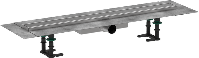 Hansgrohe RainDrain Compact Complete Set Shower Drain 700 For Flat Installation - Brushed Stainless Steel - 56164800 - TAP 'N' SHOWER