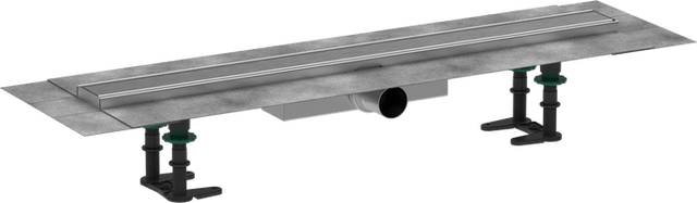 Hansgrohe RainDrain Compact Complete Set Shower Drain 700 For Flat Installation - Brushed Stainless Steel - 56164800 - TAP 'N' SHOWER